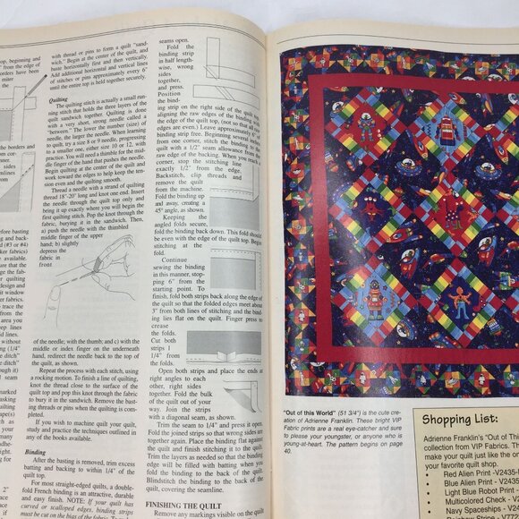 Vintage 1998 Traditional Quiltworks Magazine Lot Vol 1 Fabric Showcase Special - Picture 9 of 13
